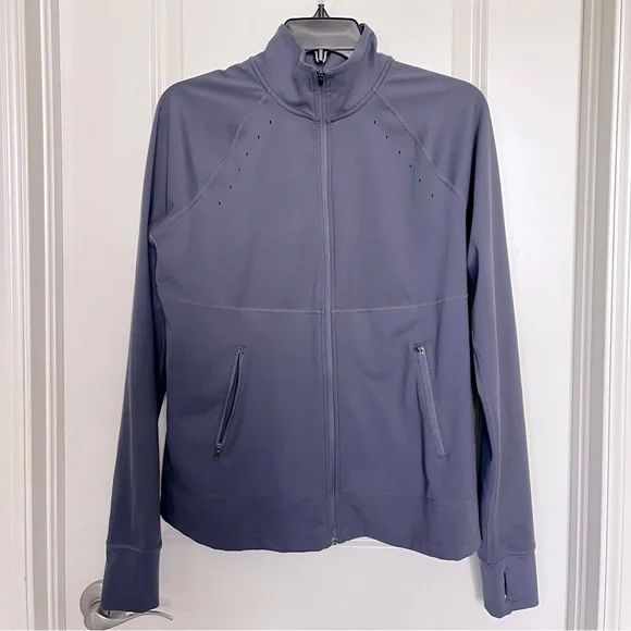 Zella Performance Jacket in Grey Stone Size L Large - Picture 2 of 10